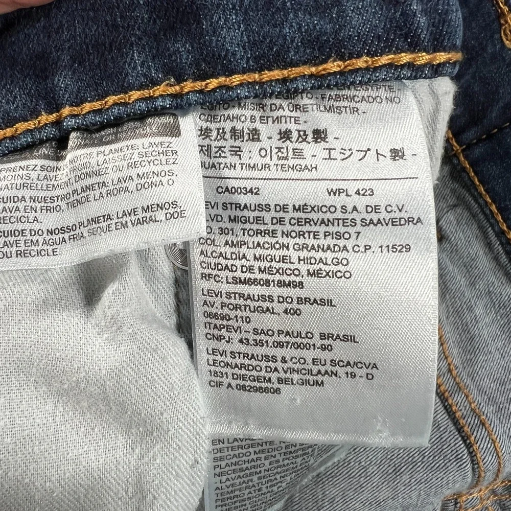 Levis 559 Mens Jeans Size‎ 38x32 Dark Blue Denim Casual Comfort Relaxed Straight